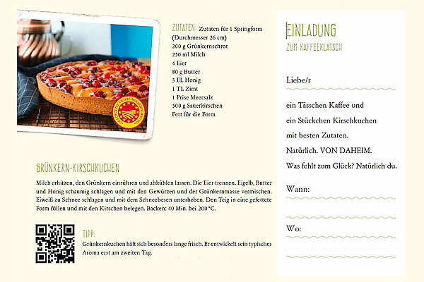 Citycard zur Regionalkampagne vondaheimBW Citycard zur Regionalkampagne vondaheimBW