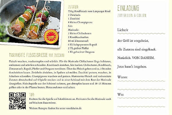 Citycard zur Regionalkampagne vondaheimBW Citycard zur Regionalkampagne vondaheimBW